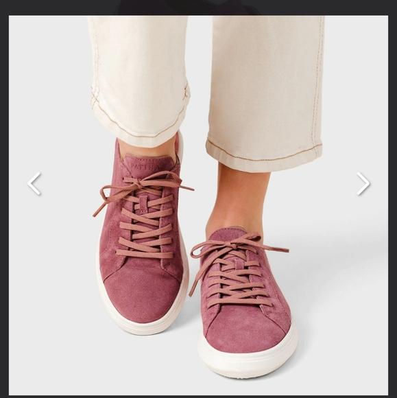 PATINA LOW TOP ROSE Colored LEATHER STREET SNEAKER - Picture 2 of 6